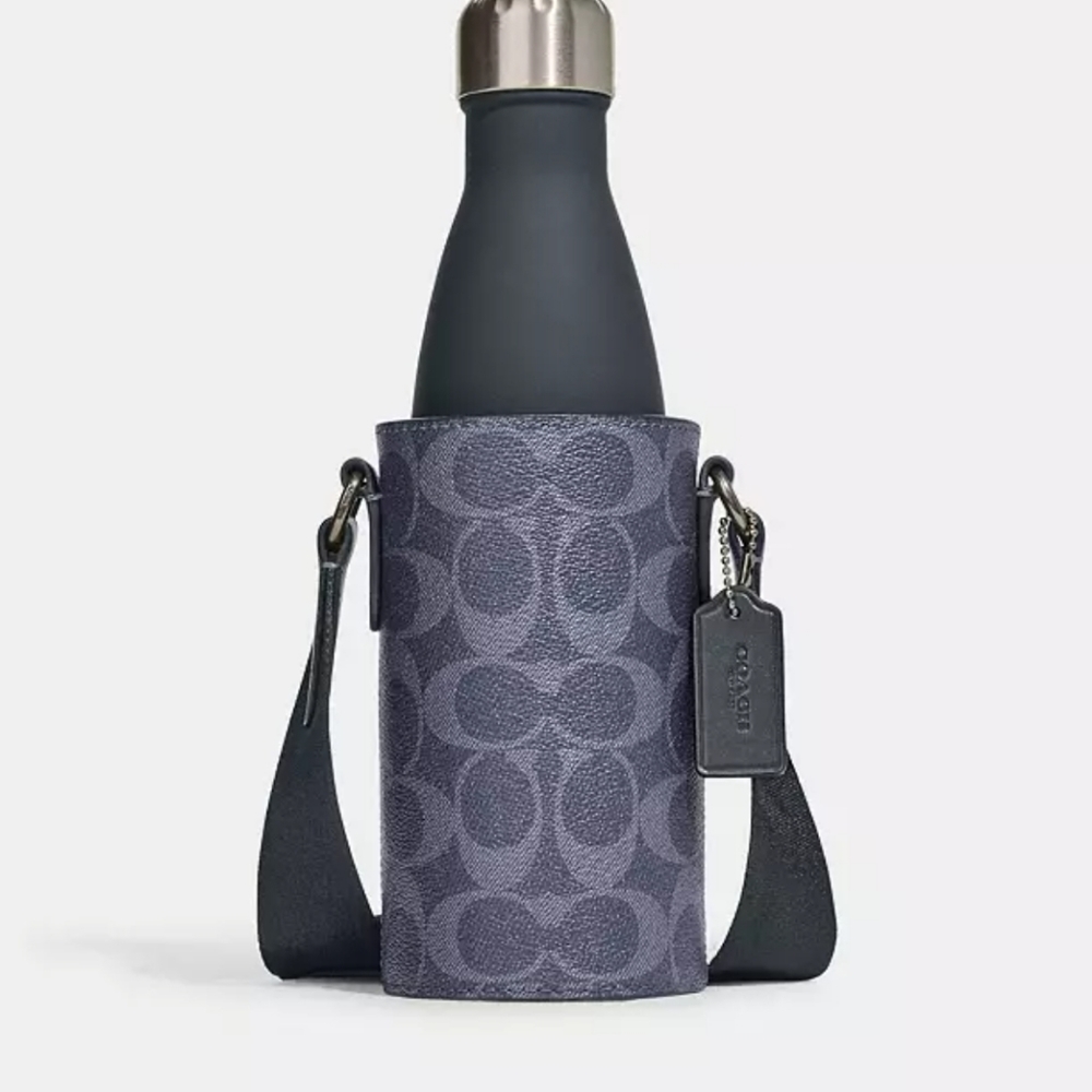 Coach-water bottle crossbody holder